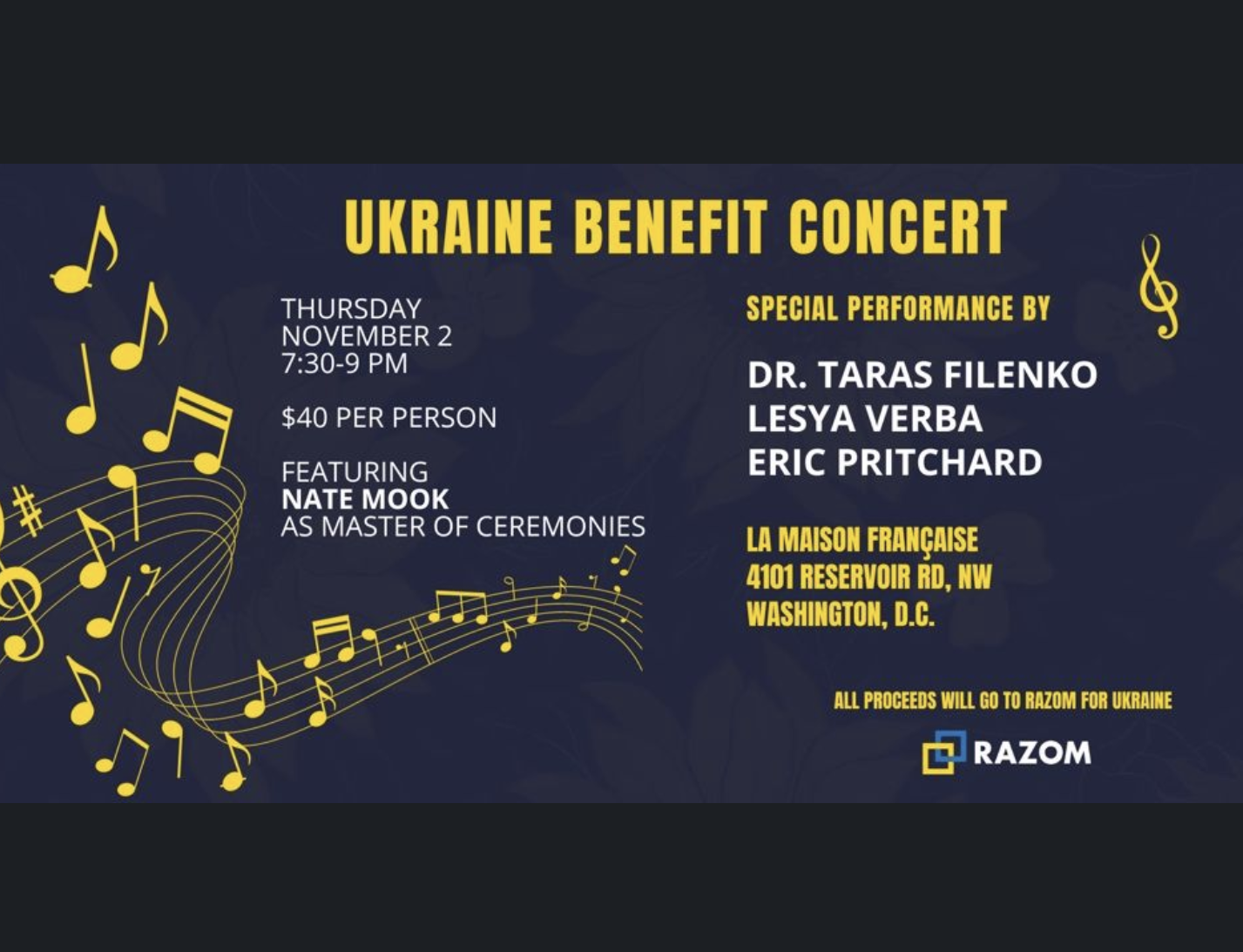 Ukraine Benefit Concert